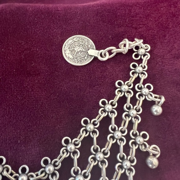 Boho Silver Finger Ring Bracelet Hand Chain NEW - Picture 4 of 9